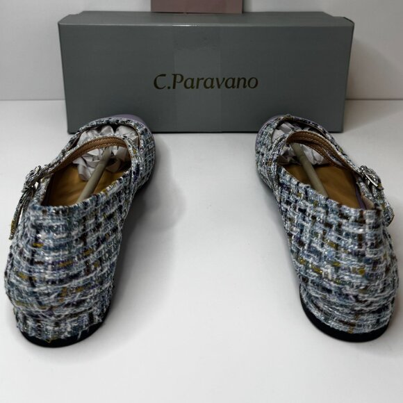 C.Paravano Round Toe Ballet Flats with Strap Comfortable Mary Jane Flats 38(US7) - Picture 7 of 10